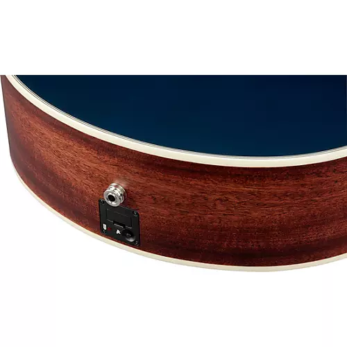 Ibanez AE200JR Mini Auditorium Acoustic-Electric Guitar Dark Tide Blue Flat