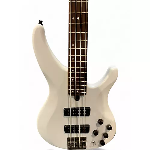 Used Yamaha  TRBX504 White Electric Bass Guitar White