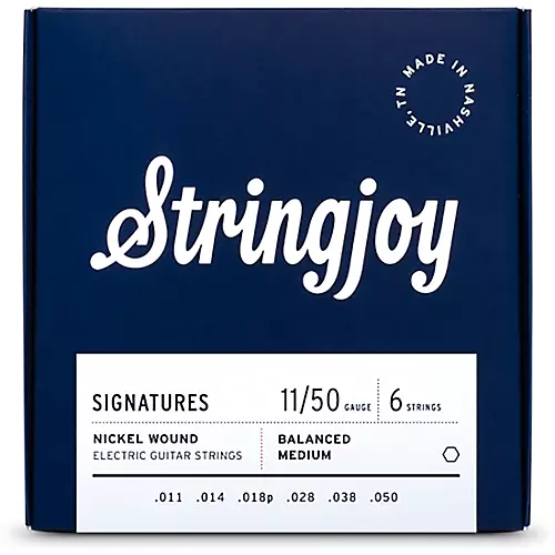 Stringjoy Signatures 6 String Nickel Wound Electric Guitar Strings 9 - 46