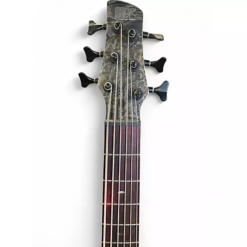 Used Ibanez SRSC806 Grey Burl Electric Bass Guitar Grey Burl