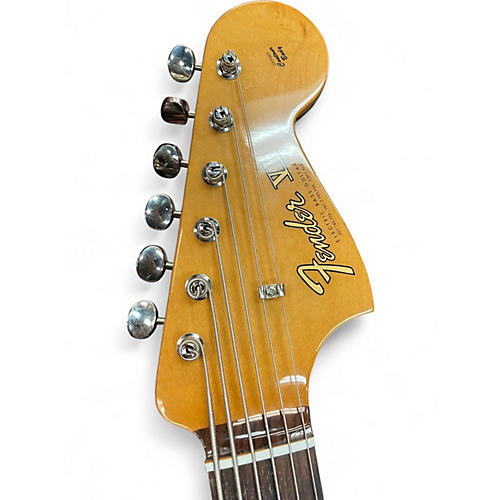 Used Fender VINTERA II BASS VI Blue Solid Body Electric Guitar Blue