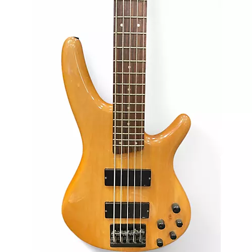 Used Ibanez SR405 5 String Natural Electric Bass Guitar Natural
