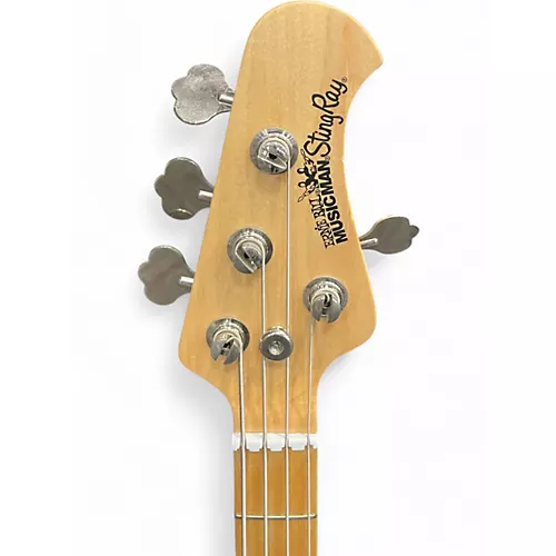 Used Ernie Ball Music Man Stingray HH 4 String Natural Electric Bass Guitar Natural