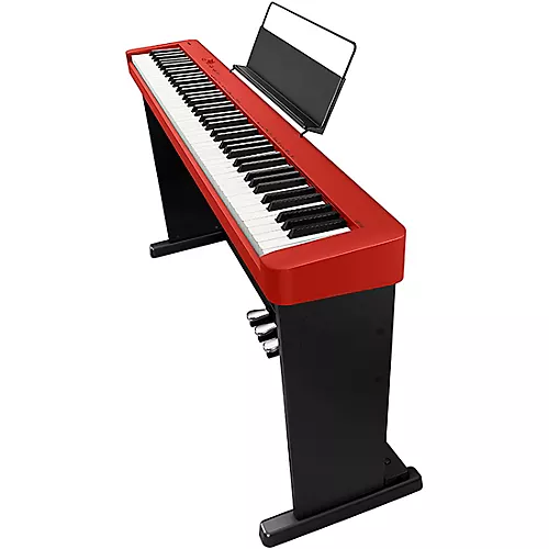 Casio CDP-S160 Digital Piano With Matching CS-470P Stand and Triple Pedal Red
