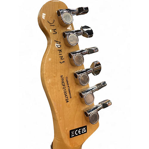 Used Fender JA90 Jim Adkins Thinline Telecaster Natural Hollow Body Electric Guitar Natural
