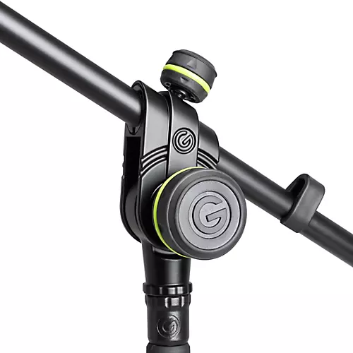 Gravity Stands Microphone Stand Short With Folding Tripod Base And 2-Point Adjustment Boom