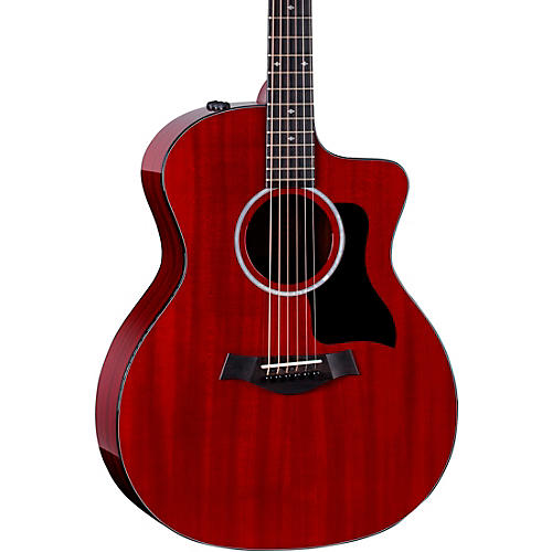 Taylor 224ce Mahogany Special-Edition Grand Auditorium Acoustic-Electric Guitar Trans Red