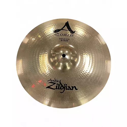 Used Zildjian 14in A Custom Hi Hat Pair Cymbal 33