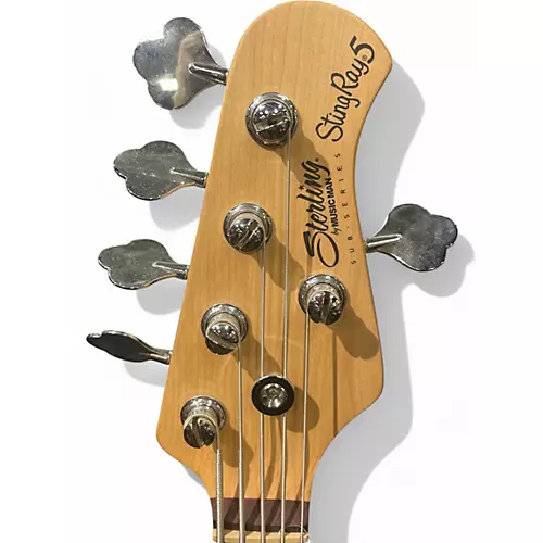 Used Sterling by Music Man stingray 5 Crimson Red Trans Electric Bass Guitar Crimson Red Trans