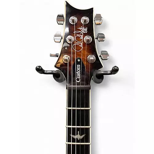 Used 2023 PRS SE Custom 24 Mocha Burst Solid Body Electric Guitar Mocha Burst