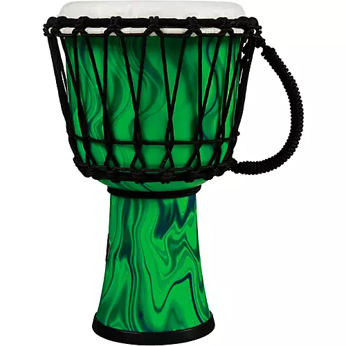 LP World Rope-Tuned Circle Djembe, 7 in. Blue Marble