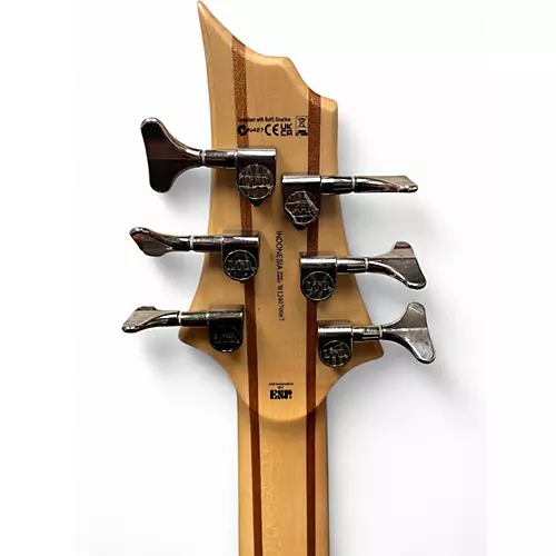 Used ESP B206 6 String Natural Electric Bass Guitar Natural