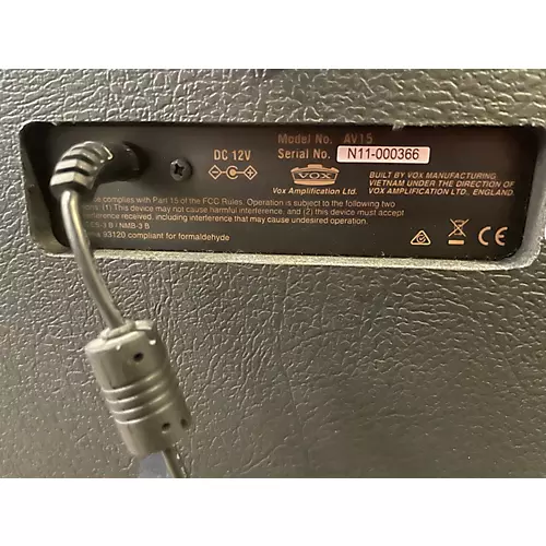 Used VOX AV15 15W 1x8 Analog Modeling Guitar Combo Amp