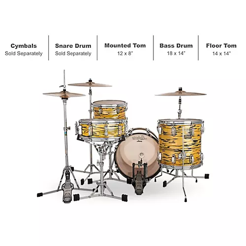 Ludwig Legacy Maple 3-Piece Jazzette Shell Pack With 18
