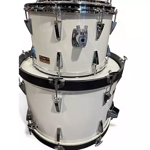 Used 1980 Yamaha 6 Piece Power Recording Shell Pack White Drum Kit White