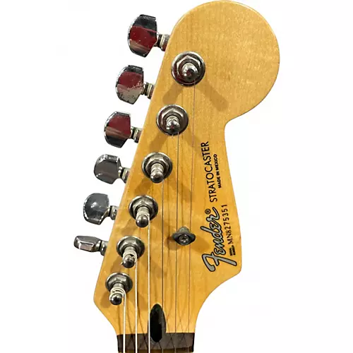 Used Fender STRATOCASTER Black Solid Body Electric Guitar Black