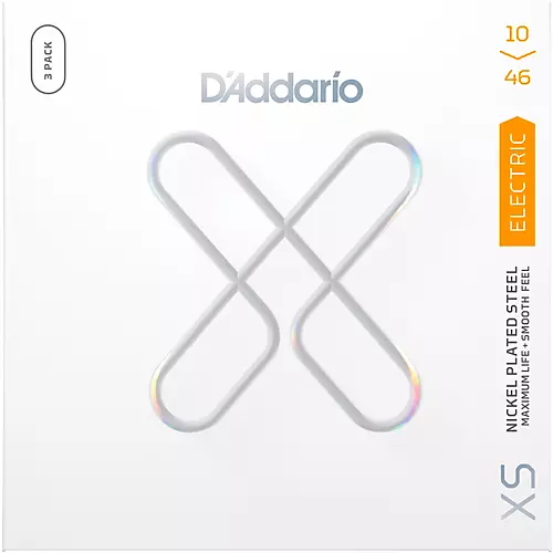 D'Addario XS Nickel Coated Electric Guitar Strings - 3 Pack 11 - 49