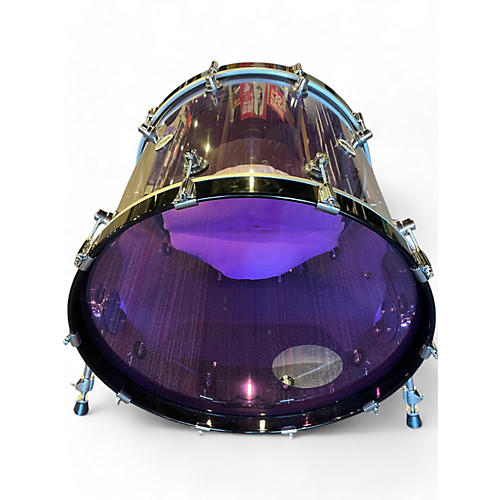 Used DW 8 Piece Design Series Acrylic Clear Drum Kit Clear