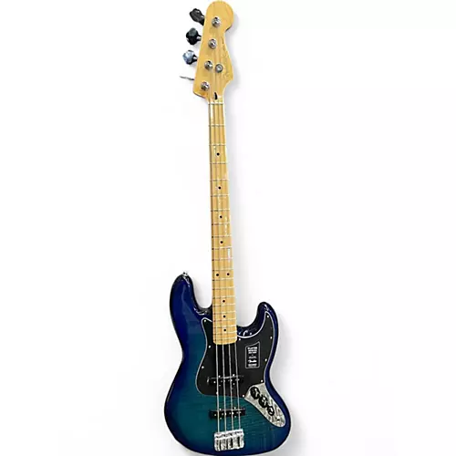 Used Fender Player Jazz Bass Blue Burst Electric Bass Guitar Blue Burst
