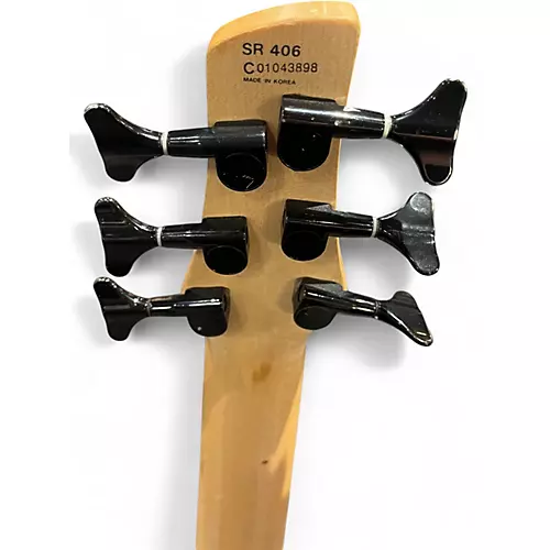 Used Ibanez sr406 Natural Electric Bass Guitar Natural