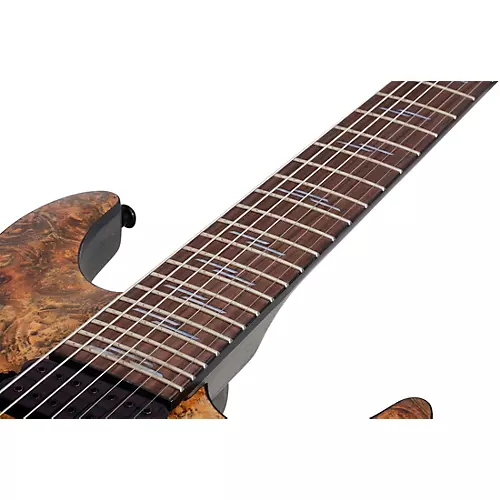 Schecter Guitar Research Omen Elite 7-String Electric Guitar See-Thru Blue Burst