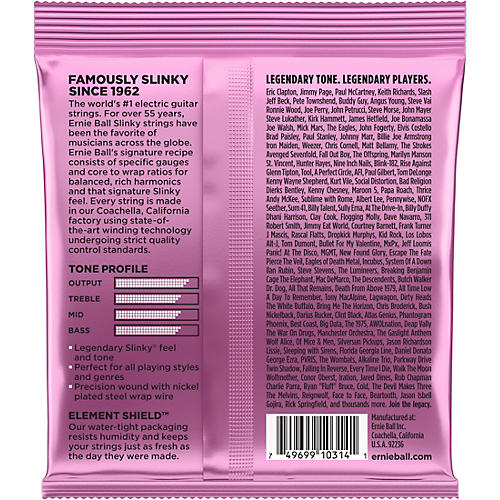 Ernie Ball Mega Slinky Nickel Wound Electric Guitar Strings - Gauge 10.5 - 48