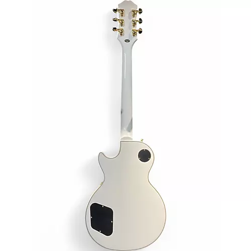 Used Epiphone Les Paul Custom Tuxedo White Solid Body Electric Guitar Tuxedo White
