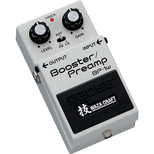 BOSS BP-1W Waza Craft Booster/Preamp Effects Pedal White