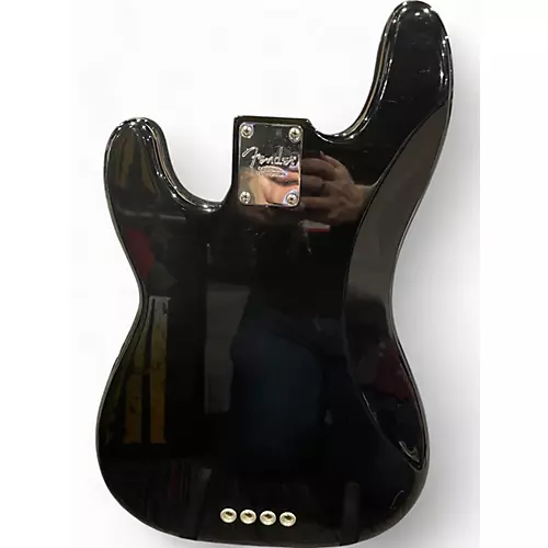 Used 2017 Fender American Professional Precision Bass Black Electric Bass Guitar Black