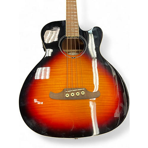 Used Fender FA-450CE 3 Tone Sunburst Acoustic Bass Guitar 3 Tone Sunburst