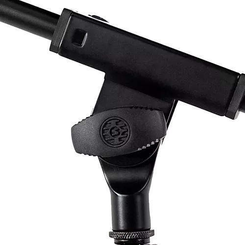 Shure Deluxe Tripod Mic Stand with Telescoping Boom and Pistol Grip One-Handed Clutch Black
