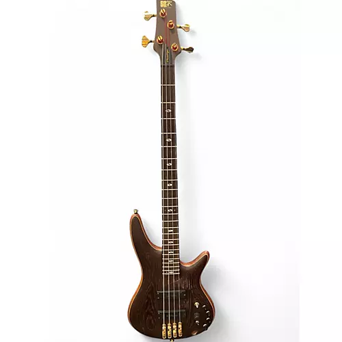 Used 2012 Ibanez Prestige SR5000 Natural Electric Bass Guitar Natural