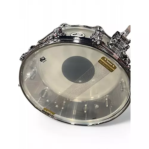 Used 2024 DW 14X6.5 Design Series Acrylic Snare Clear Drum Clear 213