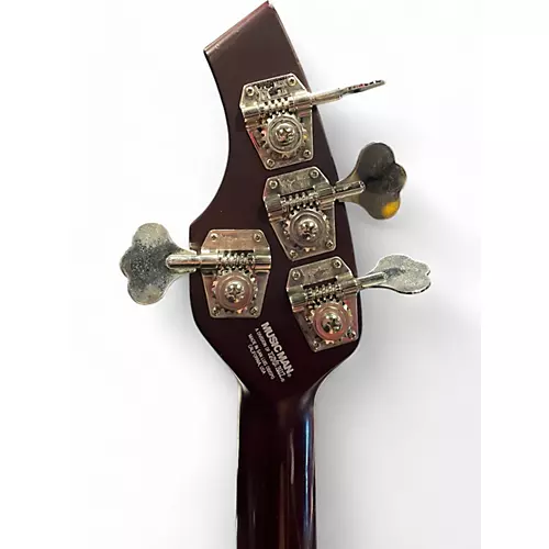 Used 2019 Ernie Ball Music Man Bongo 4 String Burgundy Electric Bass Guitar Burgundy