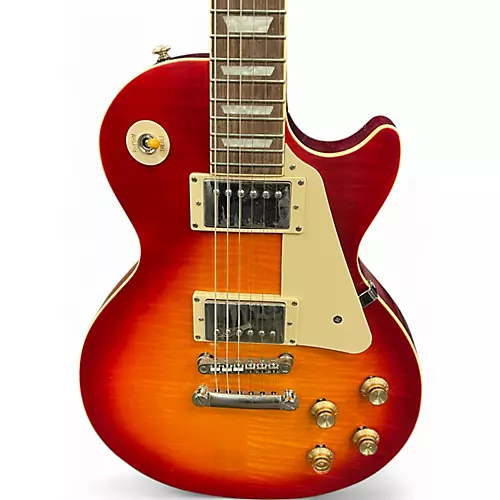 Used 2021 Epiphone limited edition 1959 les paul Cherry Sunburst Solid Body Electric Guitar Cherry Sunburst