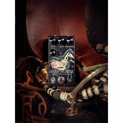Walrus Audio Iron Horse LM308 Distortion Effects Pedal Black