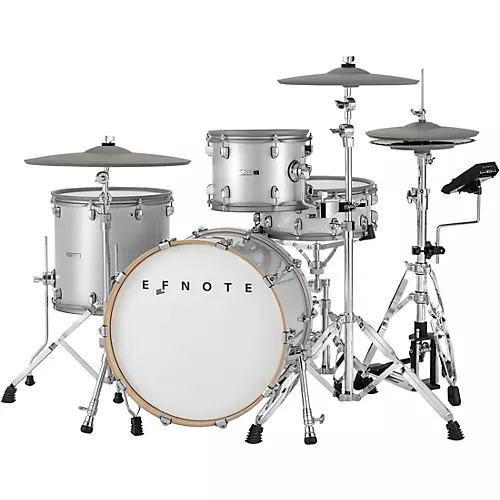 EFNOTE 7 Acoustic Designed Electronic Drum Set White Sparkle
