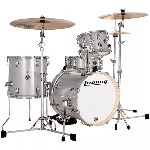 Ludwig Breakbeats by Questlove 4-Piece Shell Pack Silver Sparkle