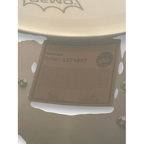 Used DW 6.5X14 Collector's Series Aluminum Snare Metallic Silver Drum Metallic Silver 15
