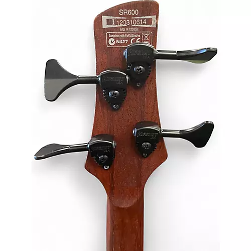 Used Ibanez sr600 Natural Electric Bass Guitar Natural