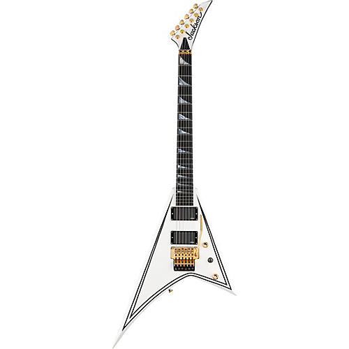 Jackson MJ Series Rhoads RR24-MG Electric Guitar White with Black Pinstripes