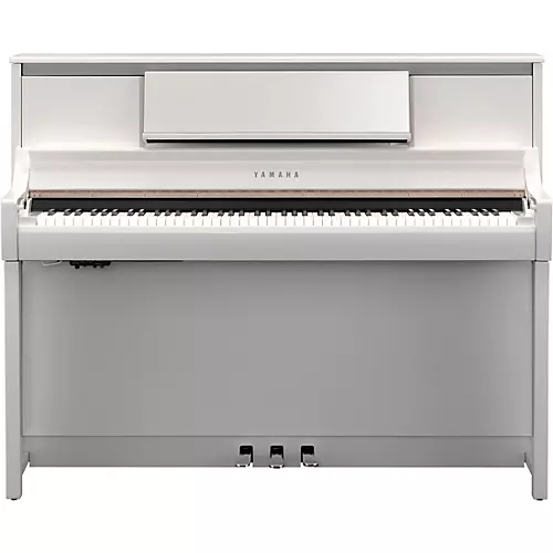 Yamaha Clavinova CSP-295 Digital Upright Piano With Bench Polished White