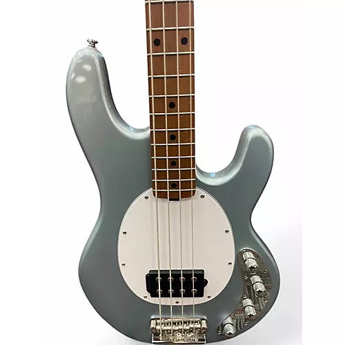 Used Sterling by Music Man Ray34 steel blue Electric Bass Guitar steel blue