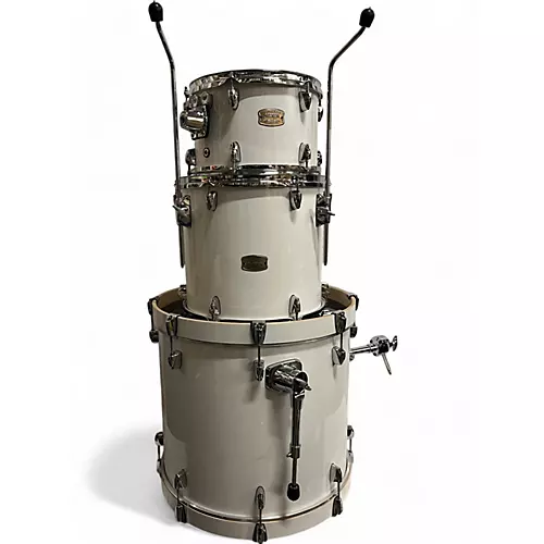 Used Yamaha 3 Piece Stage Custom Arctic White Drum Kit Arctic White