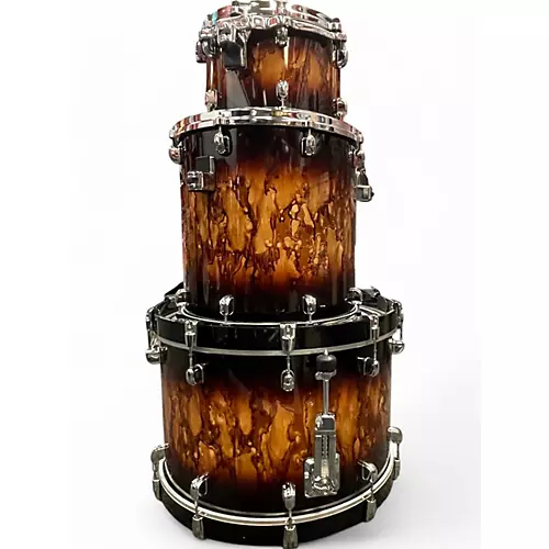 Used 2024 TAMA 3 Piece Starclassic MOLTEN BROWN BURST Drum Kit MOLTEN BROWN BURST