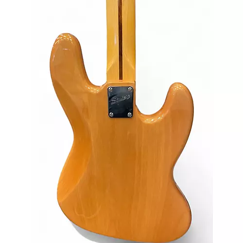 Used Squier Classic Vibe 70s Jazz Bass LEFT HANDED Natural Electric Bass Guitar Natural