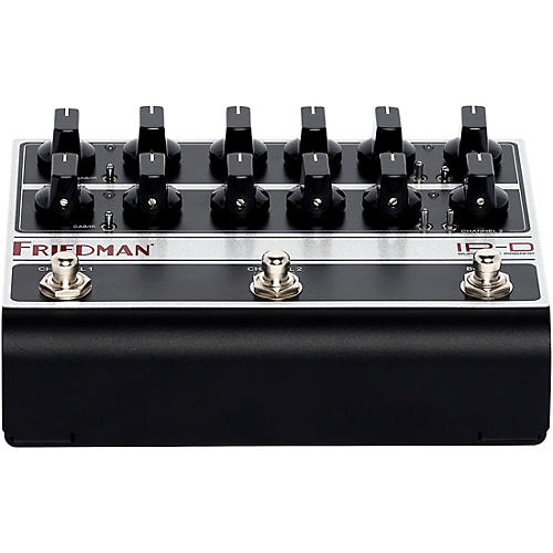Friedman IR-D Dual-Tube Preamp DI+IR Dual-Channel 12AX7 Tubes Effects Pedal Black and Silver