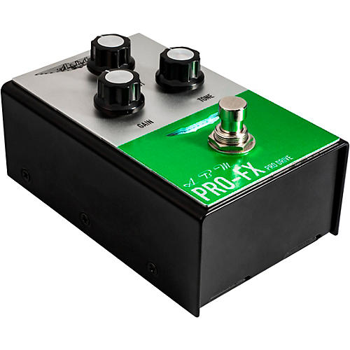 Ashdown Compact Pro Drive Bass Distortion Effects Pedal Silver and Green