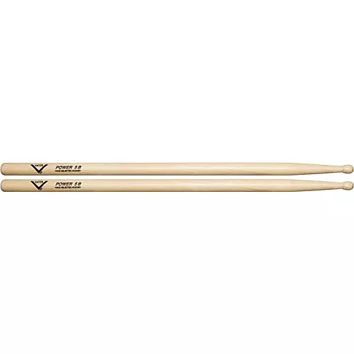 Vater American Hickory Power 5B Drum Sticks Wood