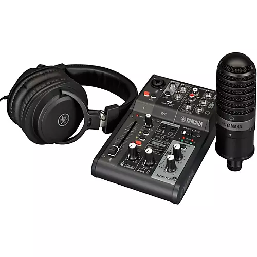 Yamaha AG03MK2 3-Channel Live Streaming Loopback Audio USB Mixer Black